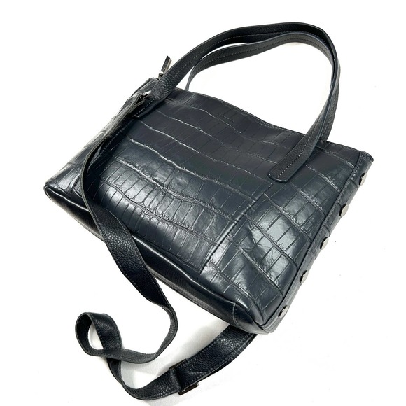 Hammitt Handbags - Hammitt | Addie Med Rivers Croco Gray Crossbody